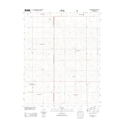 2013 Map of Moore Draw SE, 2013 Print