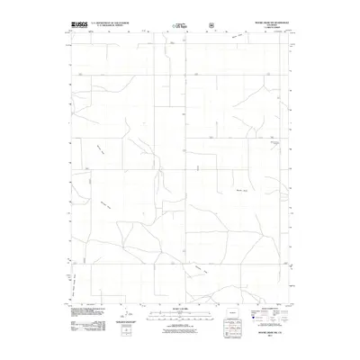 2011 Map of Moore Draw SW, 2011 Print