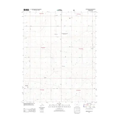 2013 Map of Moore Draw SW, 2013 Print