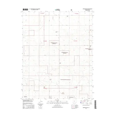 2016 Map of Moore Draw SW, 2016 Print