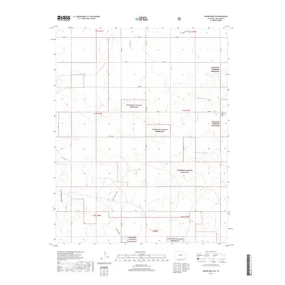 2019 Map of Moore Draw SW, 2019 Print