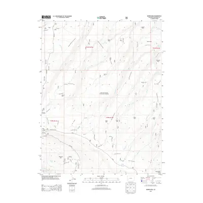 2013 Map of Moore Mesa, 2013 Print
