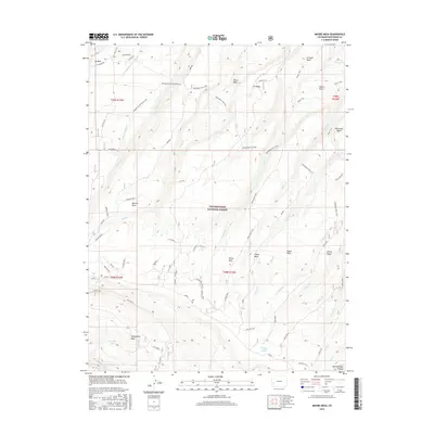 2016 Map of Moore Mesa, 2016 Print