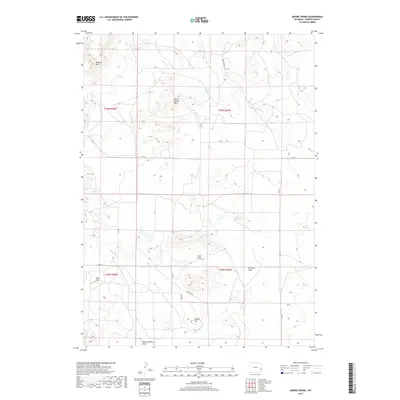 2017 Map of Moore Spring, 2017 Print