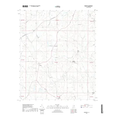 2018 Map of Moorefield, 2018 Print
