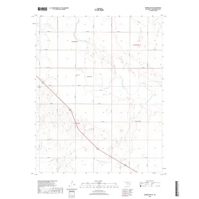 2018 Map of Mooreland SW, 2018 Print