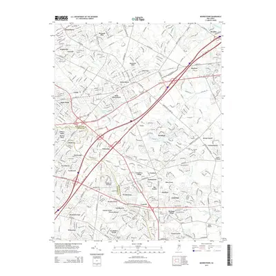 2014 Map of Moorestown, 2014 Print
