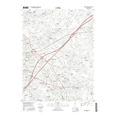 2016 Map of Moorestown, 2016 Print