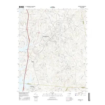 2016 Map of Mooresville, 2016 Print