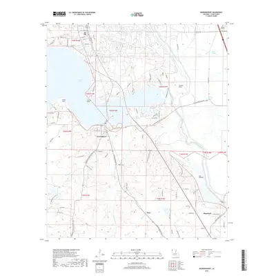 2018 Map of Mooringsport, 2018 Print
