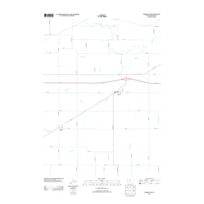 2013 Map of Moorland, 2013 Print