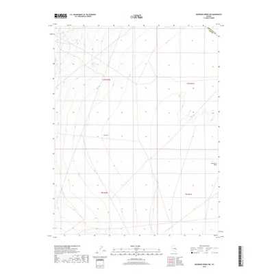 2018 Map of Moorman Spring NW, 2018 Print