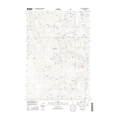 2013 Map of Moose Butte, 2013 Print