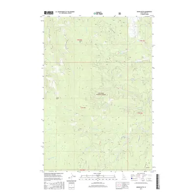 2017 Map of Moose Butte, 2017 Print