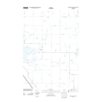2013 Map of Moose Ear Lake, 2013 Print