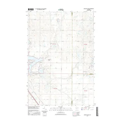 2015 Map of Moose Ear Lake, 2015 Print