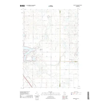 2018 Map of Moose Ear Lake, 2018 Print