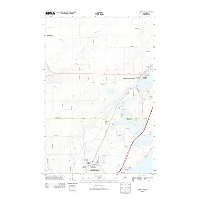 2013 Map of Moose Lake, 2013 Print