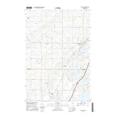 2016 Map of Moose Lake, 2016 Print