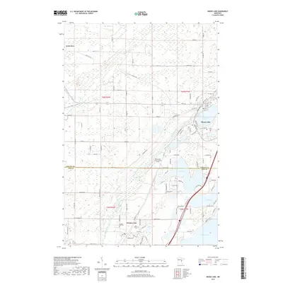 2019 Map of Moose Lake, 2019 Print