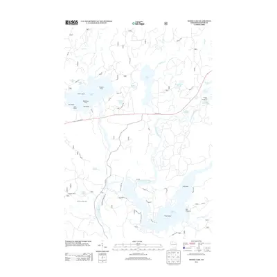 2013 Map of Moose Lake, 2013 Print