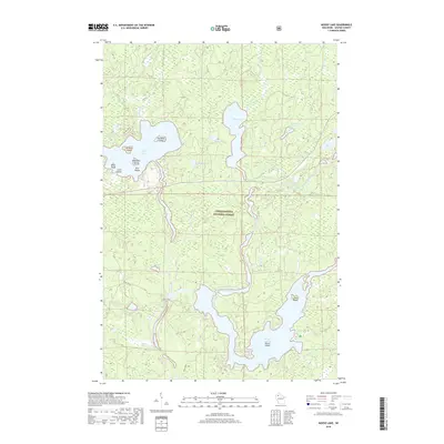 2018 Map of Moose Lake, 2018 Print