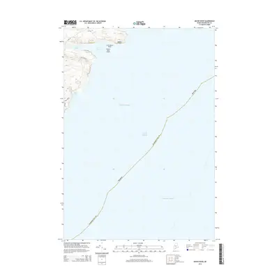 2014 Map of Moose River, 2014 Print