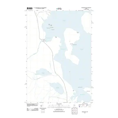 2011 Map of Moosehead, 2011 Print
