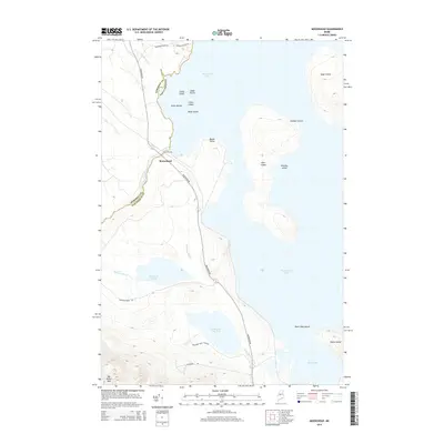 2014 Map of Moosehead, 2014 Print