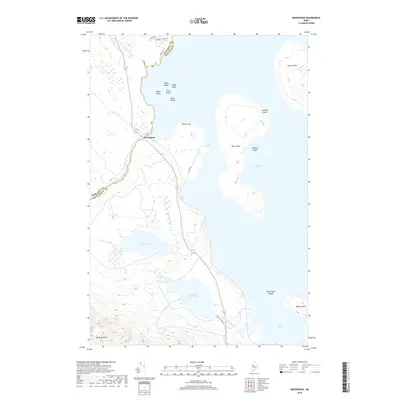 2018 Map of Moosehead, 2018 Print