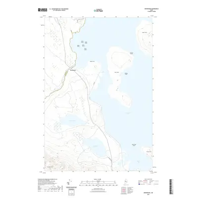 2021 Map of Moosehead, 2021 Print