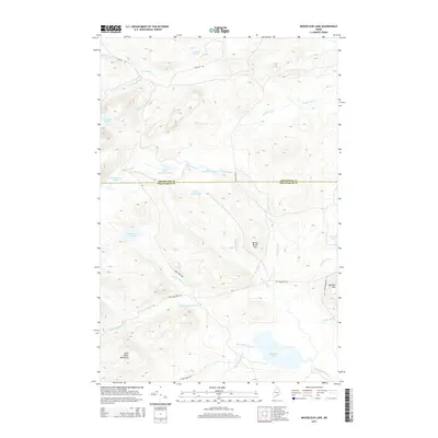 2014 Map of Mooseleuk Lake, 2014 Print