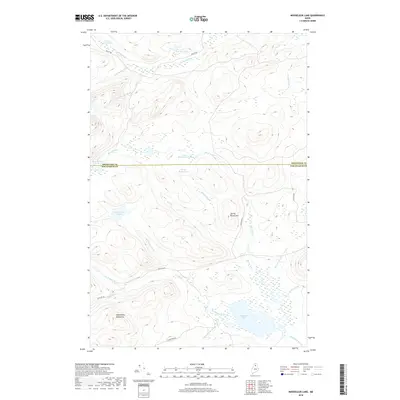 2018 Map of Mooseleuk Lake, 2018 Print