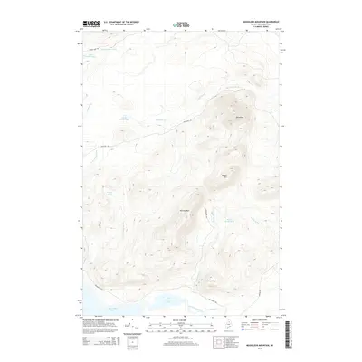 2014 Map of Mooseleuk Mountain, 2014 Print