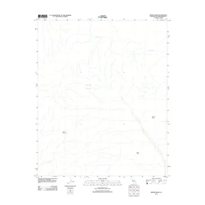 2012 Map of Mopah Peaks, 2012 Print