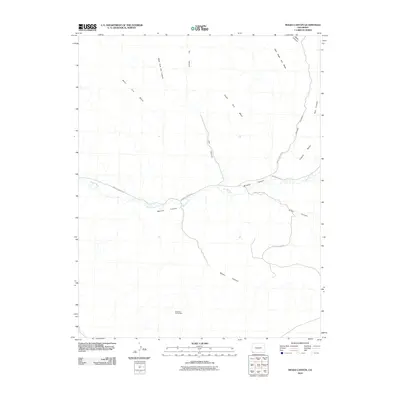 2010 Map of Moqui Canyon, 2010 Print