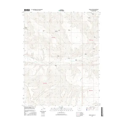 2016 Map of Moqui Canyon, 2016 Print