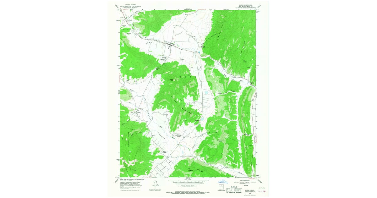 1960s Maps of Abuelo, NM | Pastmaps