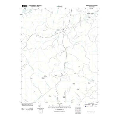 2010 Map of Moravian Falls, 2010 Print