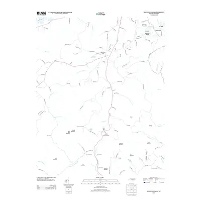 2013 Map of Moravian Falls, 2013 Print
