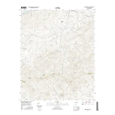 2016 Map of Moravian Falls, 2016 Print