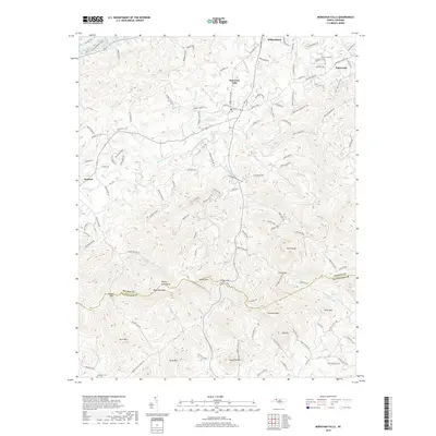 2019 Map of Moravian Falls, 2019 Print
