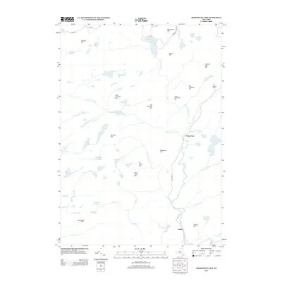 2013 Map of Morehouse Lake, 2013 Print