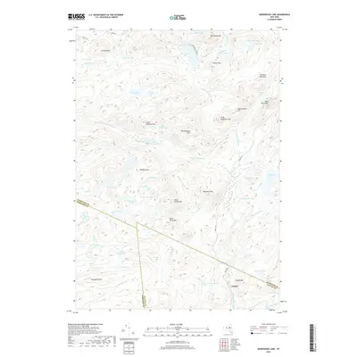 2019 Map of Morehouse Lake, 2019 Print