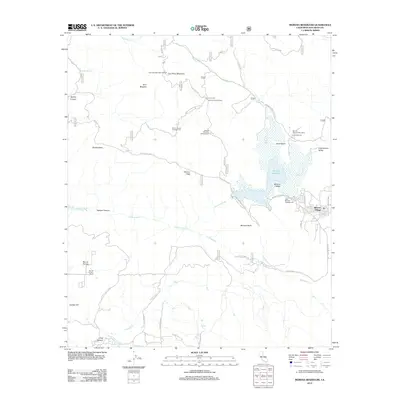 2012 Map of Morena Reservoir, 2012 Print