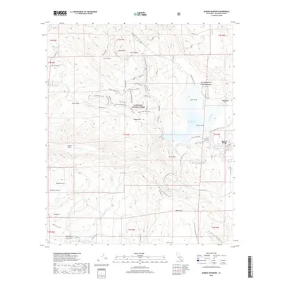 2018 Map of Morena Reservoir, 2018 Print