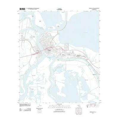 2012 Map of Morgan City, 2012 Print