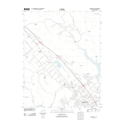 2012 Map of Morgan Hill, 2012 Print