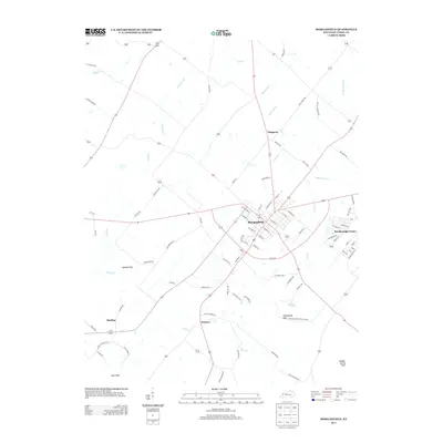 2013 Map of Morganfield, 2013 Print