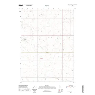 2020 Map of Morgans Pasture NW, 2020 Print